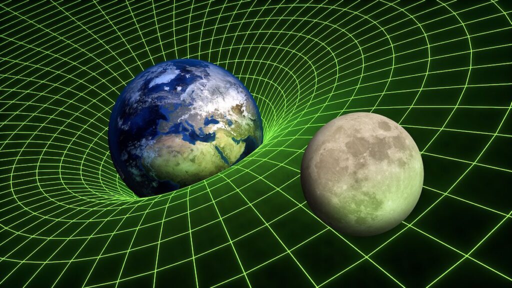 Image depicting Gravity between Earth and Moon